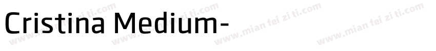 Cristina Medium字体转换